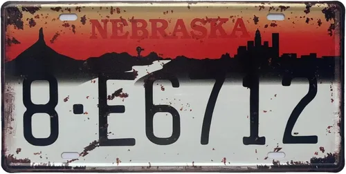 Vista 14 de Placa de matrícula de aluminio de Alabama, decoración de auto novedosa, placas de matrícula decorativas de 12"x6" para el frente del auto, placa