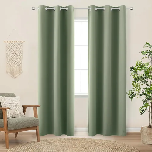 Vista 177 de KOUFALL Cortinas Doradas de Lujo Opacas para Sala de Estar, Elegantes Modernas Cortinas para Sala de 84 Pulgadas de Largo 2025