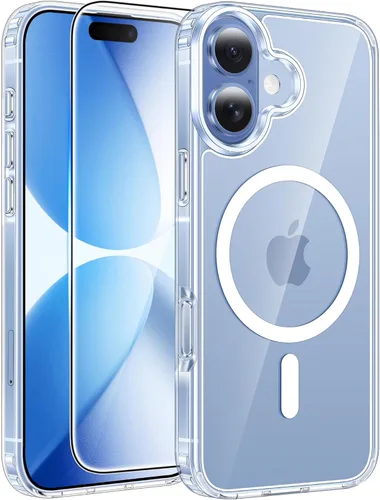 Vista 48 de FNTCASE Funda para iPhone Air: [Compatible con Magsafe] Fundas translúcidas mate con [protección completa de la cámara] [protector de pantalla]