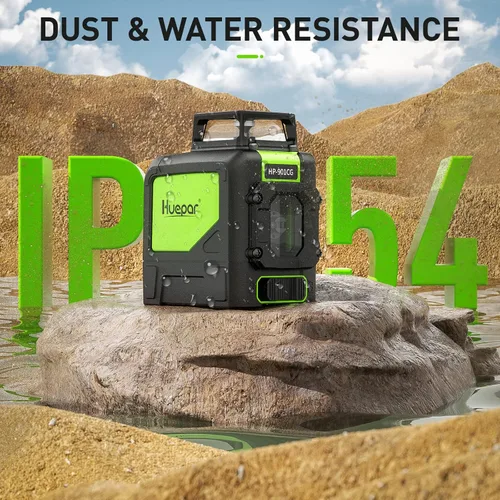 Vista 7 de Levelsure 901 CG Medidor láser profesional, Mute 150 pies. Láser verde en cruz. Auto medidor con base giratoria de 360 grados. Línea horizontal