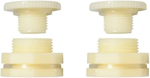 Vista 11 de Quickun Adaptador de conector de tanque de agua de mamparo ABS de 1 pulgada con enchufes a granel de tubería (juego de 2)