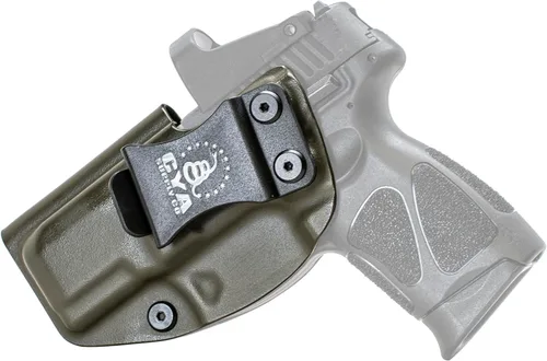 Vista 30 de CYA Supply Co. Funda para llevar armas dentro del cinturón, lista para ópticos (verde OD) IWB, para llevar armas ocultas, dentro de la cintura