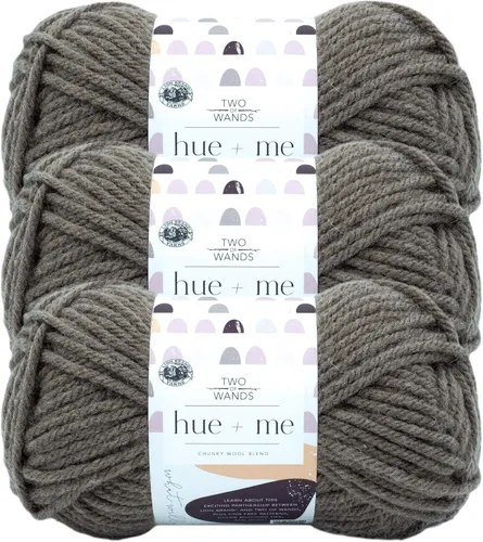 Vista 8 de Lion Brand Yarn, Hue + Me - Hilo grueso para tejer a ganchillo, tejer y manualidades, agave, 1 paquete