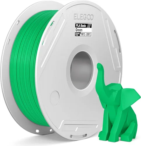 Vista 20 de ELEGOO Filamento de relleno básico PLA 1.75mm negro 4KG, filamento para impresora 3D sin carrete precisión dimensional +/- 0.02mm, PLA para 4*2.2