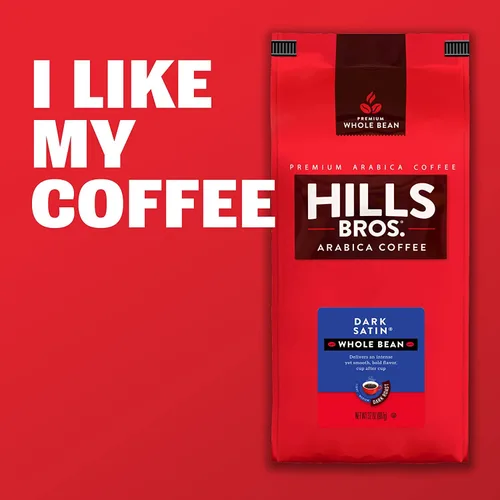 Vista 5 de Hills Bros Latin American Blend Whole Bean Coffee, Medium Roast - Arabica Blend Of Sustainably Grown Organic Beans Medium Roasted For Full-Bodied