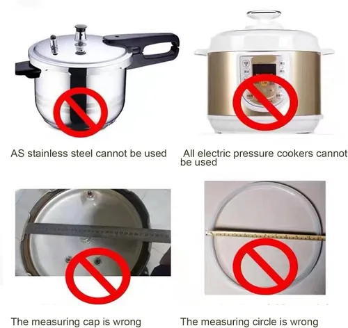 Vista 2 de Accesorio de repuesto de silicona para olla a presión compatible con múltiples (7.9 in)