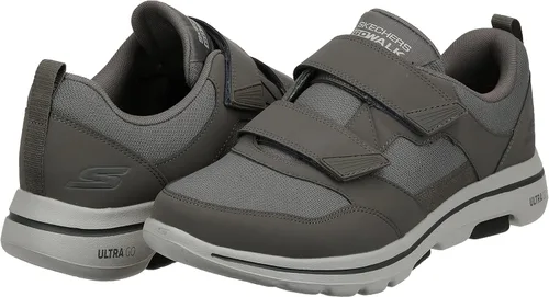 Vista 5 de Skechers Men's Gowalk-Athletic Hook and Loop Walking Shoes Two Strap Sneakers Air-Cooled Foam