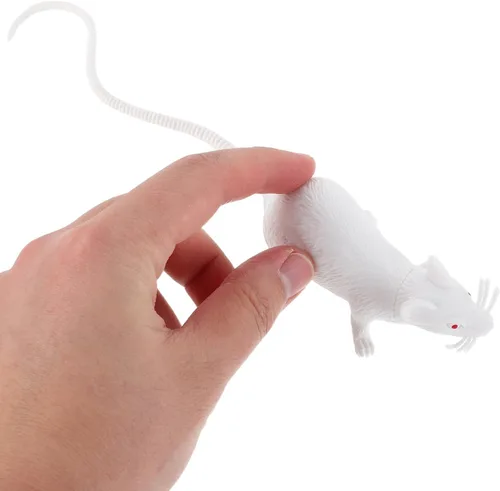 Vista 8 de 12 Pcs Realistic Mouse Prank Lifelike Mouse Interactive Mice Creepy Fake Animal for Party Props - Mice Figure Halloween Decorations