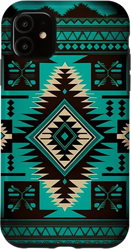 Vista 8 de South West Turquoise Native American Aztec Pattern Case for iPhone 17