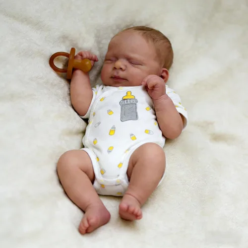 Vista 3 de Anano Muñecas de bebé Reborn de silicona de cuerpo completo, niña de 18 pulgadas, muñeca de bebé realista, muñecas de bebé de silicona completa