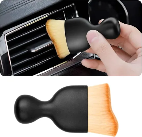Vista 28 de Blilo Cepillo para Detalles del Interior del Automóvil, Cepillos de Limpieza de Cerdas Suaves para Auto, Colectores Curvos de Suciedad y Polvo