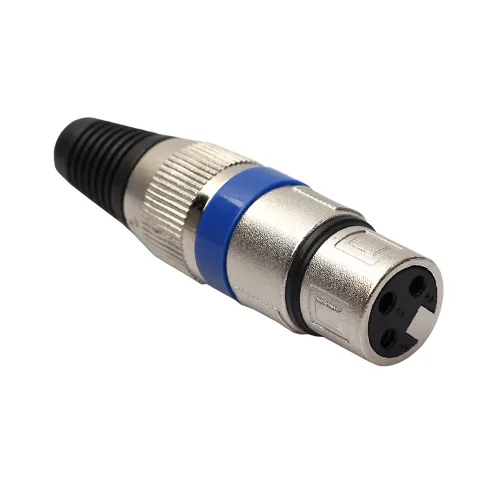 Vista 6 de VizGiz Paquete de 4 conectores XLR macho y hembra adaptador de cable de conector de micrófono de 3 pines conector de conector de audio DMX mezclador