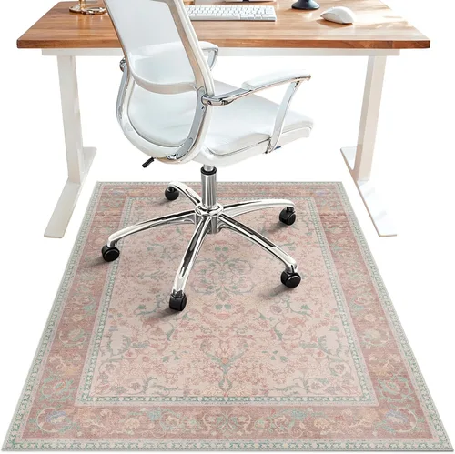 Vista 31 de Tapete para silla de oficina de 30 x 48 pulgadas para suelo de baldosas de madera dura, protector de alfombra debajo del escritorio para silla