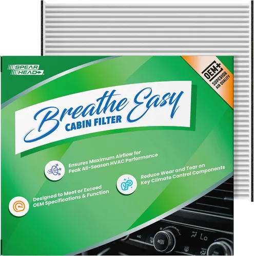 Vista 38 de Spearhead OEM+ Filtro de aire de cabina Particulate Breathe Easy Compatible con 2015-17 Chrysler 200, 2014-18 Cherokee como OEM Proporciona