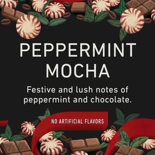 Vista 3 de Peet's Coffee, Flavored Coffee K-Cup Pods for Keurig Brewers - Peppermint Mocha 22 Count (1 Box of 22 K-Cup Pods)