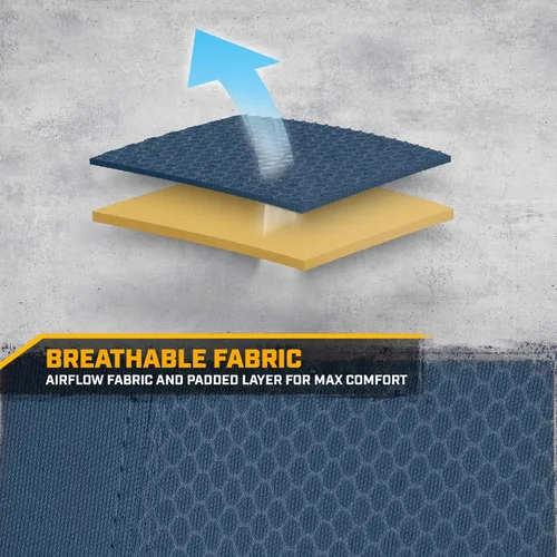 Vista 5 de Fundas de asiento CAT Flexfit negras y azules para coches, camiones y SUV - (2) Fundas de asiento delanteras para coche Protectores de asiento