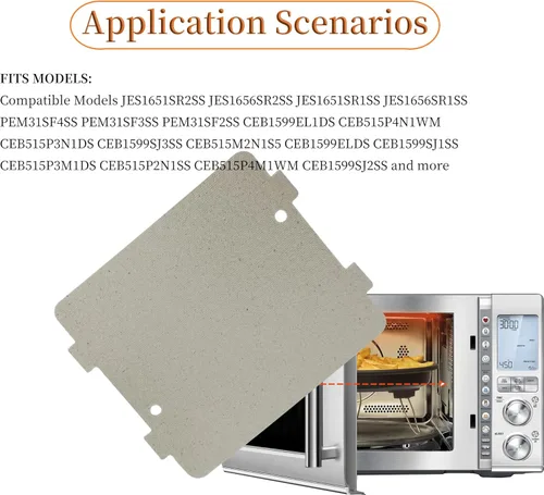 Vista 5 de savone Cubierta Wave Guid WB39X10034 para microondas GE reemplaza AP4980541 1810876