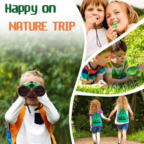 Vista 7 de GINMIC Kit de explorador para niños y kit de captura de insectos, 16 piezas de exploración al aire libre, kit de safari para niños, campamento