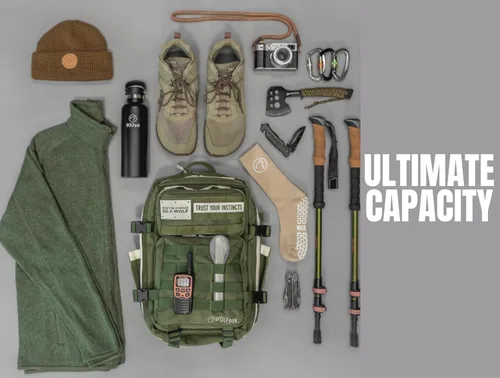 Vista 3 de WOLFpak Mochila 35L, Negro (Alpha Black), Tamaño único, Mochila