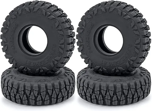Vista 3 de 1/24th RC Neumáticos de rueda de goma 2.441 in para Axial SCX24 Deadbolt Gladiator Bronco (estilo B)