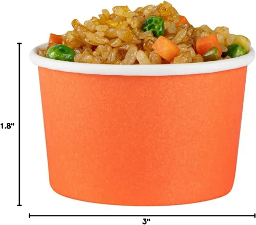 Vista 14 de Coppetta - Vasos de postre de 3 onzas, 50 tazas desechables para helado, tapas se venden por separado, duraderos, cuencos de yogur congelado