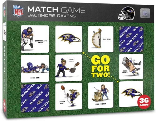 Vista 11 de YouTheFan NFL Officially-Licensed Memory Match Game - Humorous, Team-Specific, Original Hand-Drawn Artwork, Fun for The Whole Family, for Fans Young