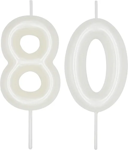 Vista 201 de DERVENTA Vela con números de 2.36 pulgadas, decoración perfecta para cumpleaños, brunch, postre, pastel, 1 pieza (número 0 rosa)