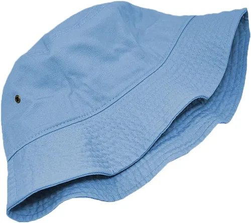 Vista 2 de Glory Max Sombrero de cubo unisex de color sólido 100% algodón, sombrero de ala pequeña, plegable, para viajes, verano, playa