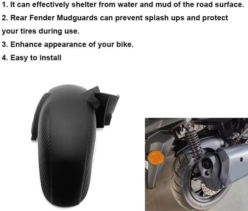 Vista 3 de M Ajuste para Yamaha X-MAX 125 250 300 400 2017-2023 Guardabarros trasero de motocicleta Guardabarros Mudflap Splash Guard Y