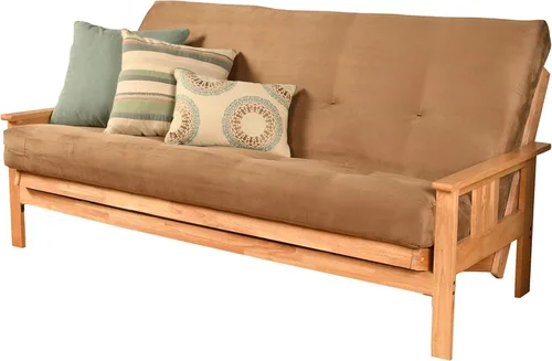 Vista 104 de MFD Futón Montana, Verde, Tela Madera, Colchón de ante de turba