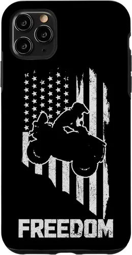 Vista 11 de Funda vintage para iPhone 14 ATV Freedom Patriotic Quad Bike 4 Wheeler con bandera de EE. UU