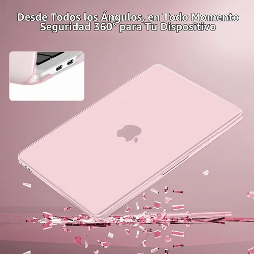 Vista 4 de MOSISO Funda compatible con MacBook Pro de 13 pulgadas M2 M1 2026 2025 2024 azul (Airy Blue)