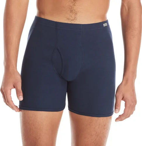 Vista 2 de Hanes Paquete de calzoncillos tipo bóxer para hombre, de algodón ComfortSoft para hombre, absorbe la humedad, transpirable, paquete múltiple