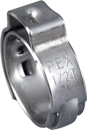 Vista 7 de EFIELD - Paquete de 100 anillos de abrazadera de acero inoxidable de 1/2 pulgada para tubos Pex (CLAMP017)
