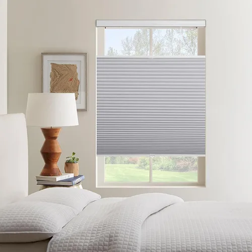 Vista 9 de Persianas celulares inalámbricas de tamaño personalizado para ventanas (se adapta a ventanas de 22 a 68), persianas opacas con el diámetro