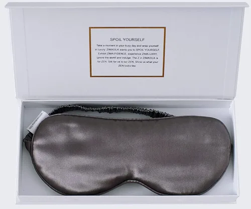 Vista 9 de ZIMASILK Máscara de dormir ajustable 100% seda de morera 22 Momme para dormir, relleno de seda de morera de primera calidad, máscara de dormir más