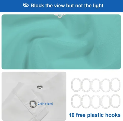 Vista 662 de Shrahala Father and Child Embracing No Hooks Shower Curtain with Snap in Liner Set, Tender Moment Captured Bathroom Décor Polyester Fiber Waterproof