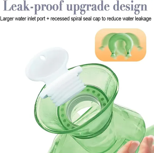 Vista 5 de MiOYOOW U-Shaped Hot Water Bottle, Thickened Soft Removable Neck & Shoulders Heating Bag with Ergonomic Design, Leak-Proof Hot Cold Dual-Use Neck