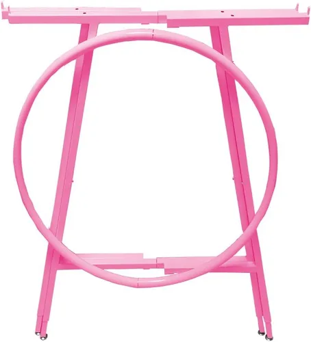 Vista 2 de SSWBasics Perchero redondo rosa intenso – Perchero resistente para colgar ropa – Percheros de ropa elegantes y funcionales para colgar ropa