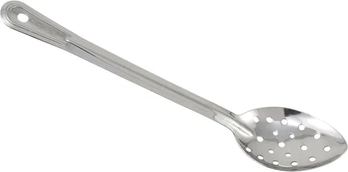 Vista 9 de Winco Prime Cuchara para hilvanar de acero inoxidable, NSF, perforada, 11 pulgadas