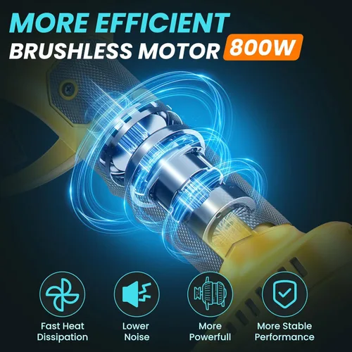 Vista 4 de Tijeras de podar eléctricas inalámbricas de 2.6 pulgadas y podadora eléctrica de poste 2 en 1 con alcance de poste de 8 pies hasta 14 pies, 2