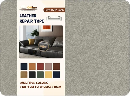 Vista 29 de ONine - Parche para reparación de cuero, autoadhesivo, diferentes colores, de 8 x 11 pulgadas para desprender y pegar, se adhiere a sofás, asientos