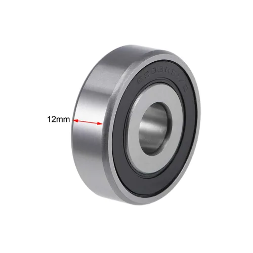 Vista 42 de uxcell 1654-2RS Rodamientos rígidos de bolas Z2 1-1/4 pulgadas x 2-1/2 pulgadas x 5/8 pulgadas de acero cromado sellado doble 2pcs