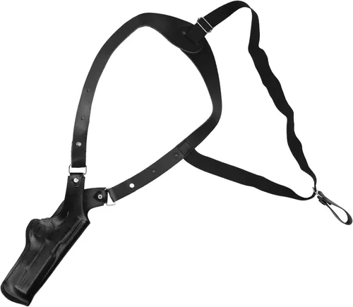 Vista 2 de YT HOBBY Funda vertical de cuero para pistola Beretta 92FS, Glock 17/26/43, Taurus G2C, S&W M&P 2.0