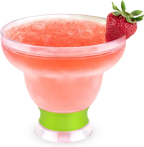Vista 15 de HOST FREEZE - Vasos de Margarita sin tallo, vasos de cóctel de plástico aislados para bebidas congeladas, vasos enfriadores de doble pared