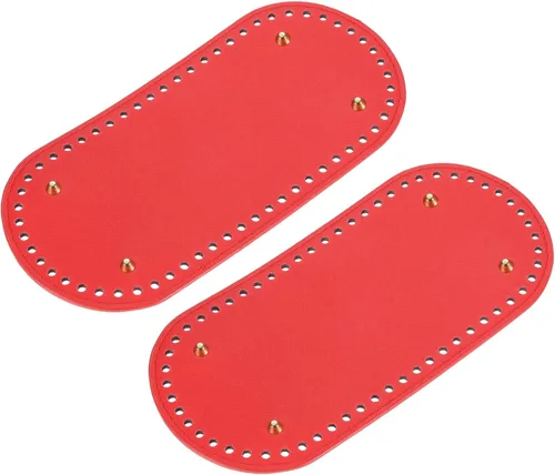 Vista 19 de uxcell Almohadilla ovalada para moldear la parte inferior, 2 piezas de 8.78 x 4.06 pulgadas, base de cojín de piel sintética para hacer bolsas