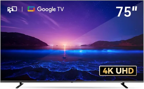 Vista 10 de FPD Smart TV de 58 pulgadas, 4K UHD Google TV con Google Play y Google Cast integrado, televisión HDR 10 con asistente de voz, control remoto