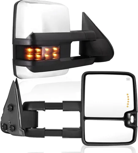 Vista 17 de Espejos de remolque compatibles con Chevy Silverado GMC Sierra 1500 2500, Silverado Sierra 1500 2001-2002 Silverado Sierra 1500HD 2500 HD 3500 HD