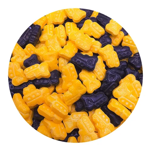 Vista 20 de NCS Gránulos comestibles de caramelo rojo, amarillo, azul, plateado y negro, 8 onzas, ideal para cupcakes, galletas, pasteles, pasteles, pasteles