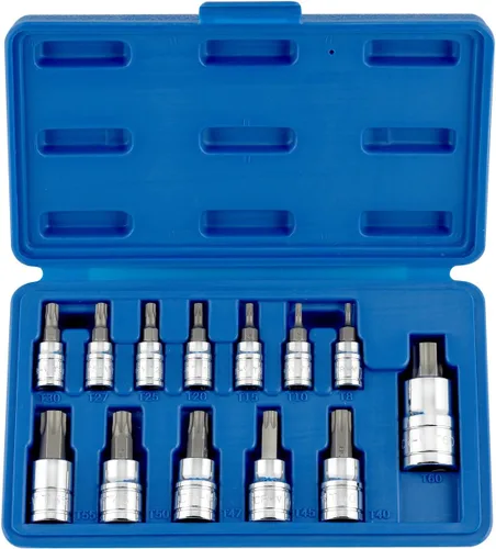 Vista 7 de NEIKO 01132B - Juego de llaves de vaso Torx Star de 3/8 pulgadas 7 piezas T20 a T60 3 pulgadas de longitud Grado de impacto Cr-Mo
